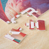 ROZE DENKER - Flamingo ROZE Legpuzzel (Zijkant)