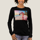 ROZE DENKER - Flamingo ROZE Tri-Blend Shirt (Voorkant)