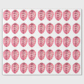 Roze Denneappels Inpakpapier (Vlak)