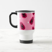 Roze Dennenkegels Koffiemok Reisbeker (Links)