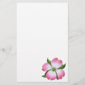 Roze deoghoutbloem briefpapier (Voorkant)