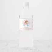 Roze Derby Paard Verjaardag Fles Etiket (Voorkant)