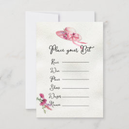 Roze Derby Pet Vrijgezellenfeest Wedden Kaarten