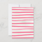 Roze Derby Pet Vrijgezellenfeest Wedden Kaarten (Achterkant)