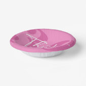 Roze Dertigste Dertigste Verjaardagsfeestje Papieren Kommen (Gebogen)