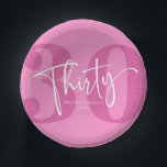 Roze Dertigste Dertigste Verjaardagsfeestje Papieren Kommen<br><div class="desc">Dit is een Roze Dertigste Dertigste Verjaardagsfeestje Papierkommen!</div>