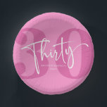 Roze Dertigste Dertigste Verjaardagsfeestje Papieren Kommen<br><div class="desc">Dit is een Roze Dertigste Dertigste Verjaardagsfeestje Papierkommen!</div>