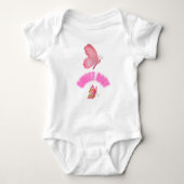 Roze design baby bodysuit (Voorkant)
