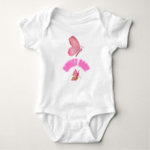 Roze design baby bodysuit