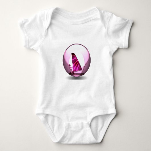 Roze Design Baby T-Shirt (Voorkant)