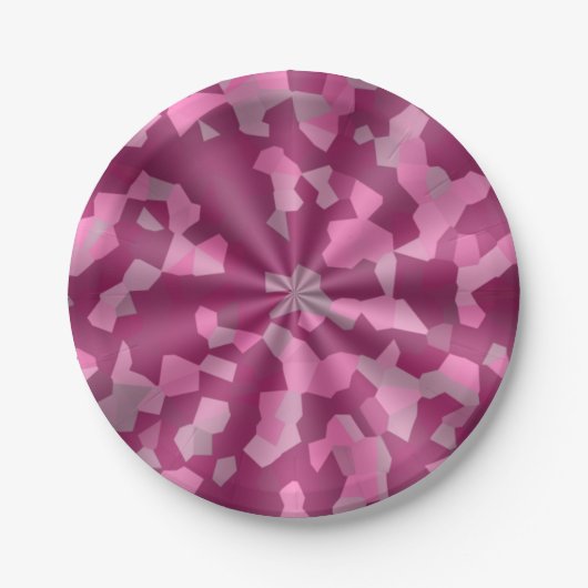 ROZE DESIGN WERVELING PAPIEREN BORDJE (Voorkant)