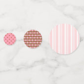 Roze Designer Confetti voor Buffets en catering (Achterkanten)