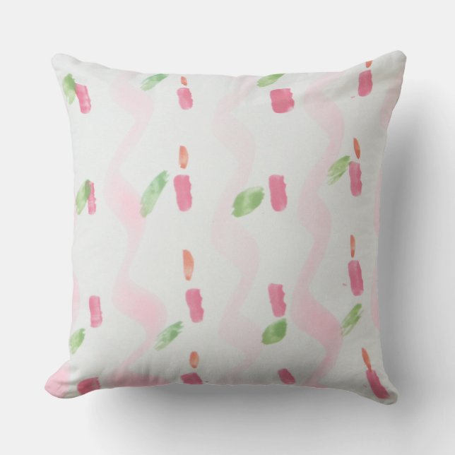 Roze Designer Pillow Kussen (Voorkant)