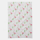 Roze Designer Towel Theedoek (Verticaal)