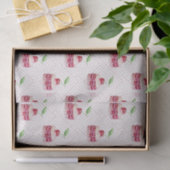 Roze dessert (Design 79 Roze reeks) Tissuepapier (Geschenk)