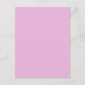 Roze Details Grote Huwelijksbijlage Kaart (Achterkant)