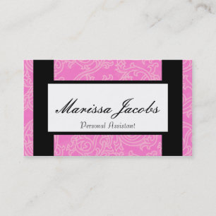 Roze Details Personal Assistant-Visitekaartje Visitekaartje