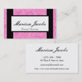 Roze Details Personal Assistant-Visitekaartje Visitekaartje (Voorkant / Achterkant)