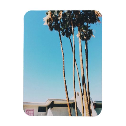 Roze deur van handpalmen magneet (Verticaal)