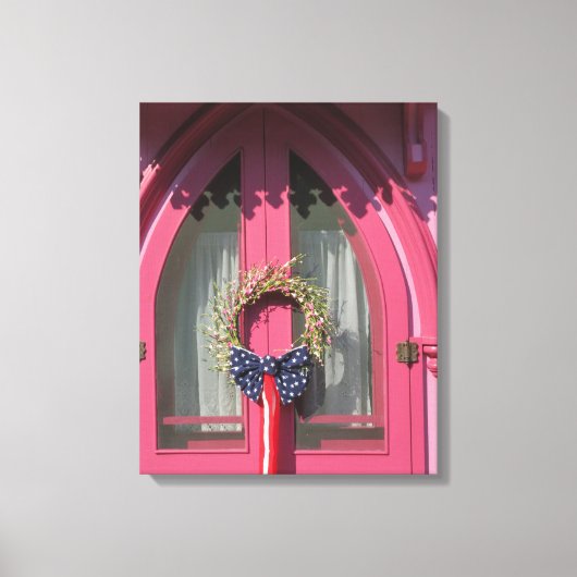 Roze deuropenbrood - Martha's wijntuin Canvas Afdruk (Voorkant)