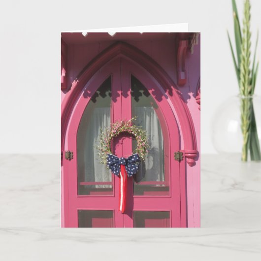 Roze deuropenbrood - Martha's wijntuin Kaart (Voorkant)