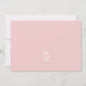 Roze Devotie Religieuze Foto Uitnodiging (Achterkant)