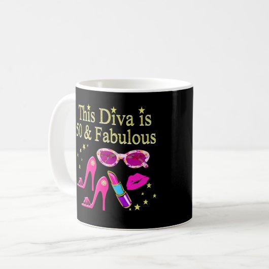 ROZE DEZE DIVA IS 50 & FANTASTISCH DESIGN KOFFIEMOK (Voorkant links)