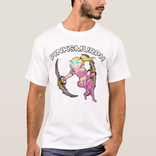 Roze DH-Mannen T-shirt (Voorkant)