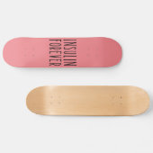 Roze diabetes skateboard (Horizontaal)