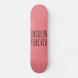 Roze diabetes skateboard