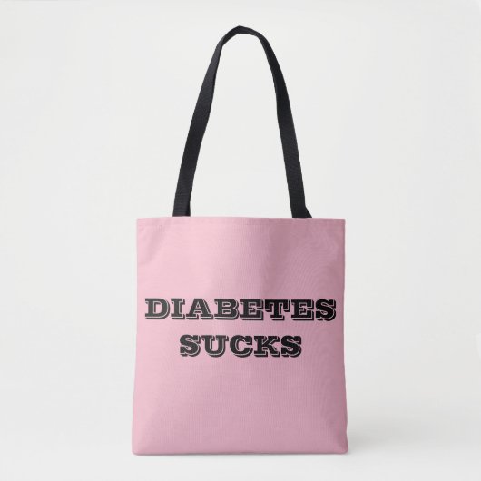 Roze diabetes zuigt tas op (Voorkant)