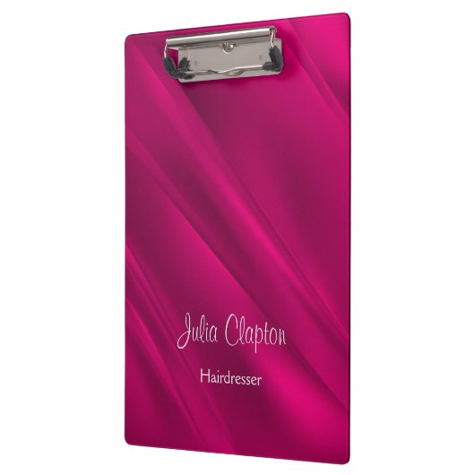 Roze diagonale lijnen klembord (Links)