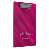 Roze diagonale lijnen klembord (Rechts)