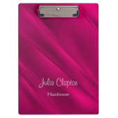 Roze diagonale lijnen klembord (Voorkant)