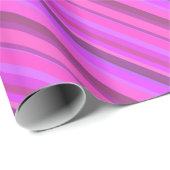 Roze diagonale strepen cadeaupapier (Rol Hoek)