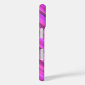 Roze diagonale strepen Case-Mate iPhone case (Achterkant / Rechts)