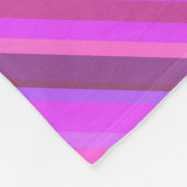 Roze diagonale strepen fleece deken (Hoek)
