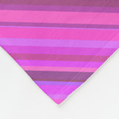 Roze diagonale strepen fleece deken (Hoek)