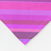 Roze diagonale strepen fleece deken (Hoek)