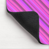 Roze diagonale strepen muismat (Hoek)