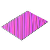 Roze diagonale strepen notitieboek (Linkerzijde)