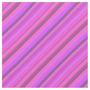 Roze diagonale strepen stof