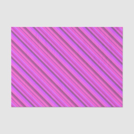 Roze diagonale strepen tissuepapier (Voorkant)