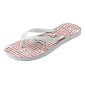 Roze diamant bezette glam bruiloft bruiden teenslippers (Schuin)