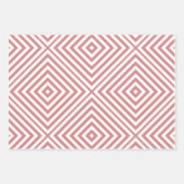 Roze Diamant Chevron inpakpapier vellen (Voorkant)