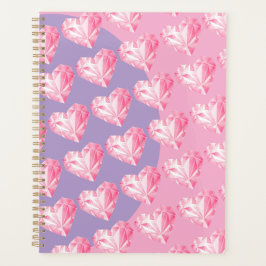 Roze Diamant Hart Patroon – Mooie & Stijlvolle Ont Planner
