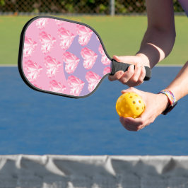 Roze Diamant Hart Patroon – Schattig & Stijlvol Pickleball Paddle