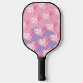 Roze Diamant Hart Patroon  – Schattig & Stijlvol Pickleball Paddle
