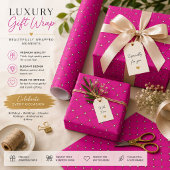 Roze diamant inpakpapier