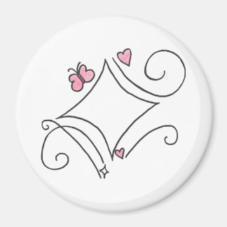 Roze diamant magneet